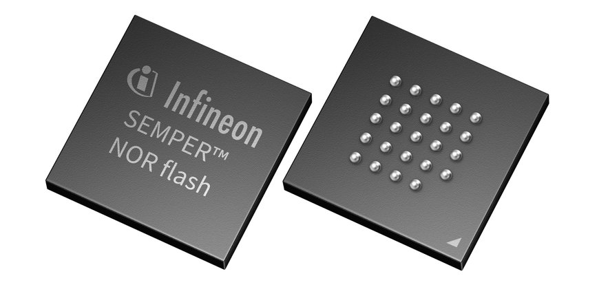 Infineon’s SEMPER™ NOR Flash memories simplifies design, speeds time-to-market for safety-critical applications